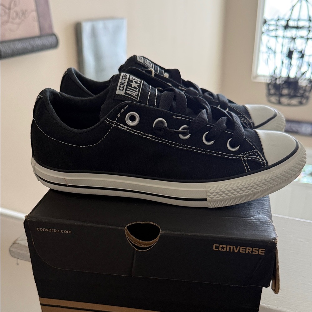 Converse Classic Black and White Sneakers - Picture 3 of 4